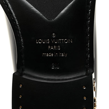Louis Vuitton X NBA Calfskin Mens Loafers 9.5 Black 6 of 9