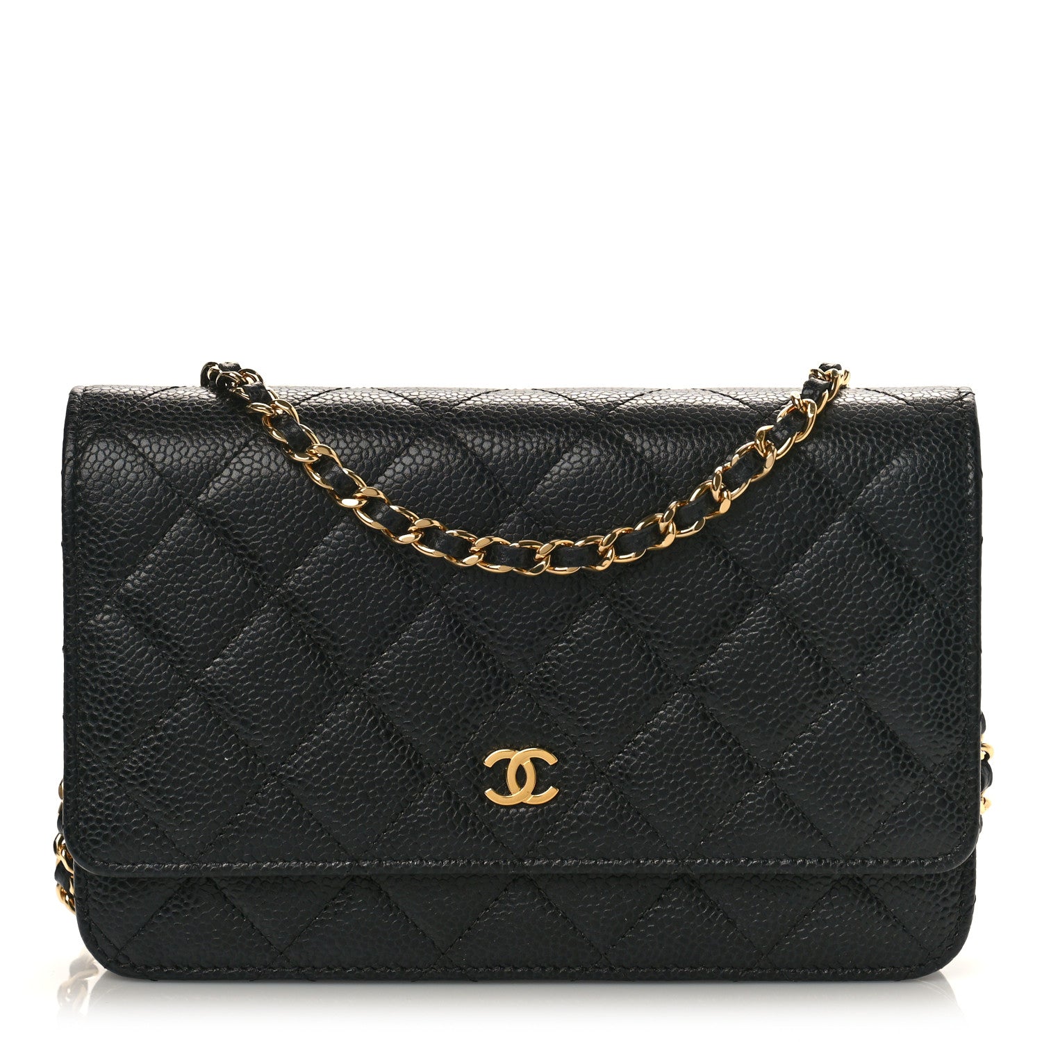 Chanel Caviar Quilted Wallet on Chain WOC Black 1 of 9