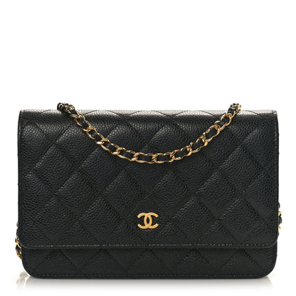 Chanel Caviar Quilted Wallet on Chain WOC Black 1 of 9