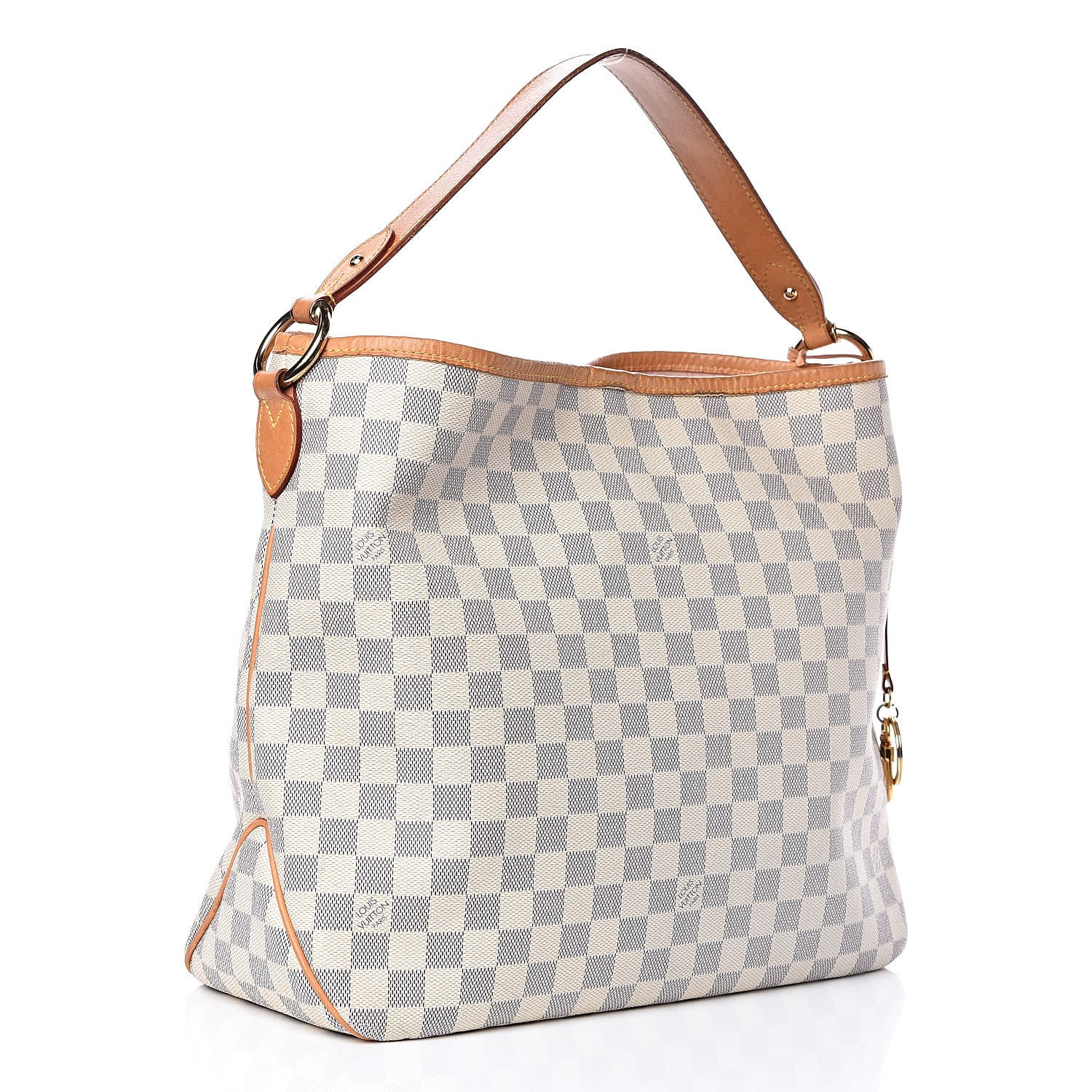 Louis Vuitton Damier Azur Delightful MM Rose Ballerine 3 of 17