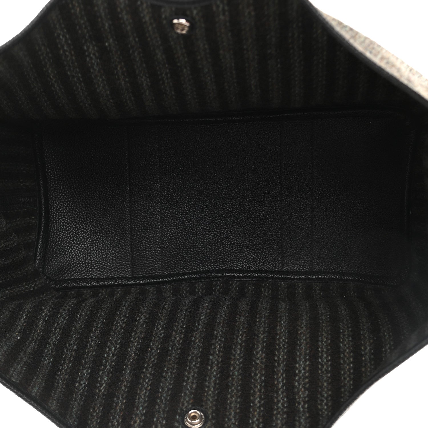 Hermes Ribbed Wool Negonda Garden Party 36 MM Black 4 of 8