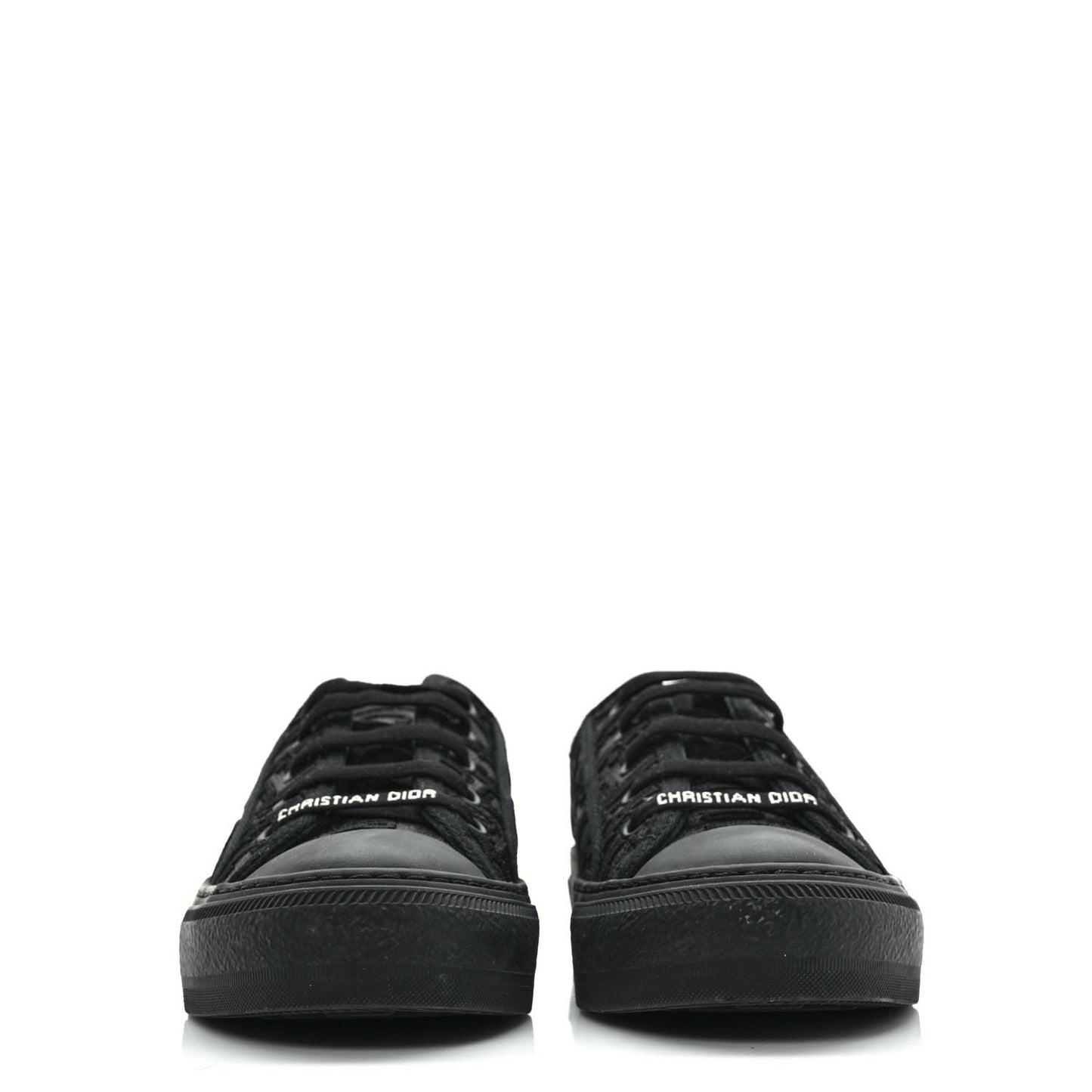 Canvas Walk'N'Dior Low Top Sneakers 36.5 Black