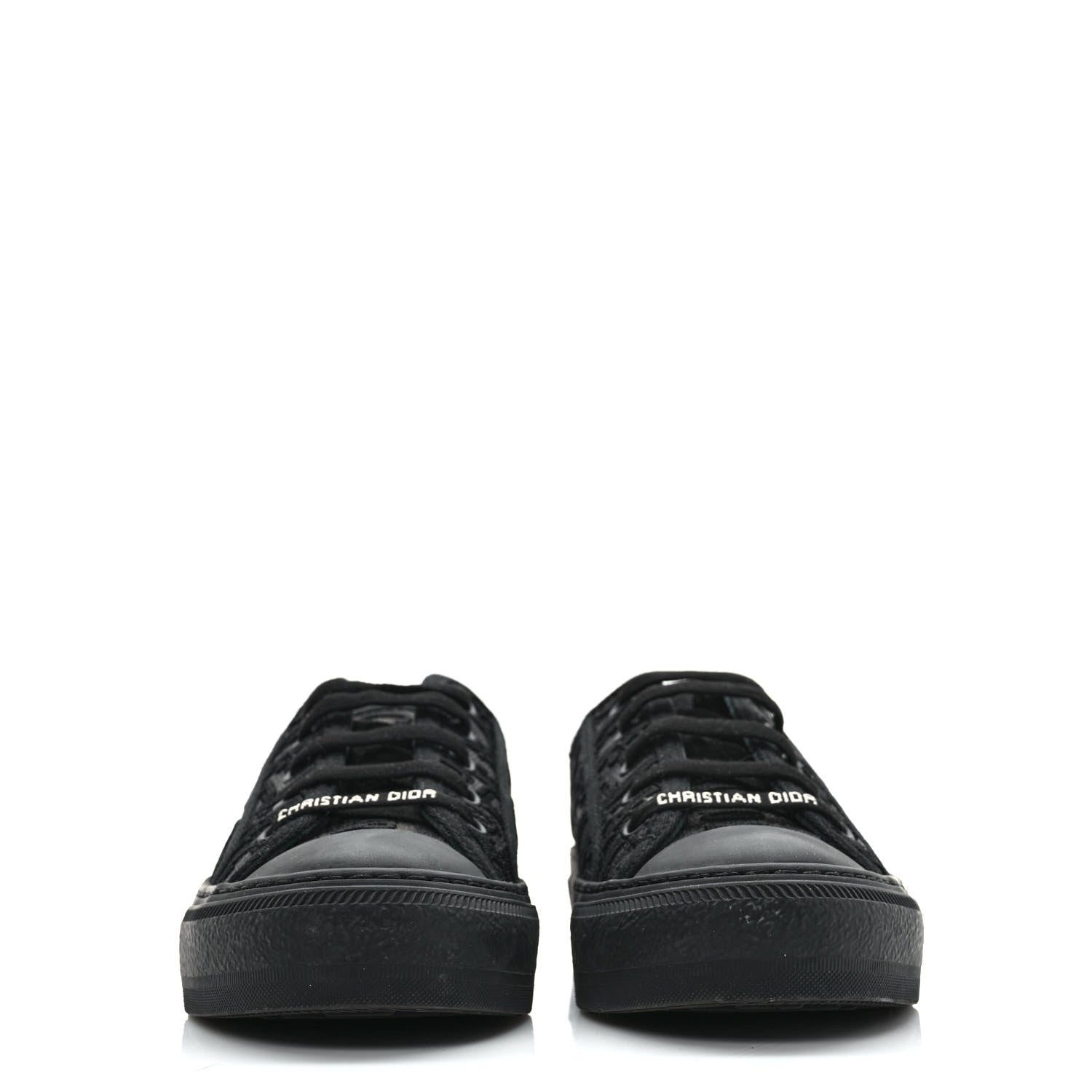 Christian Dior Canvas Walk'N'Dior Low Top Sneakers 36.5 Black 2 of 9