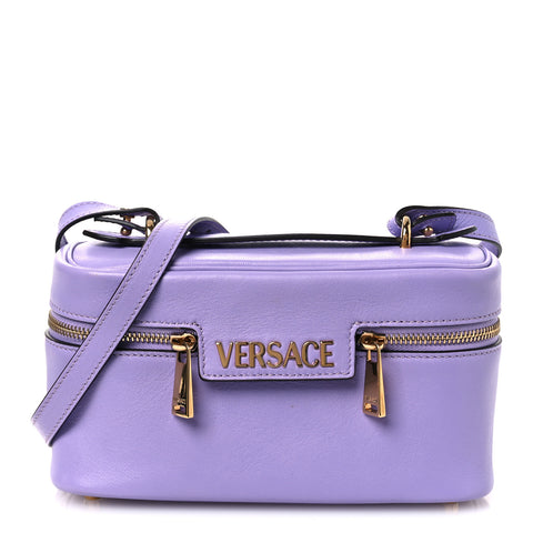 Lambskin Tag Vanity Bag Lilac