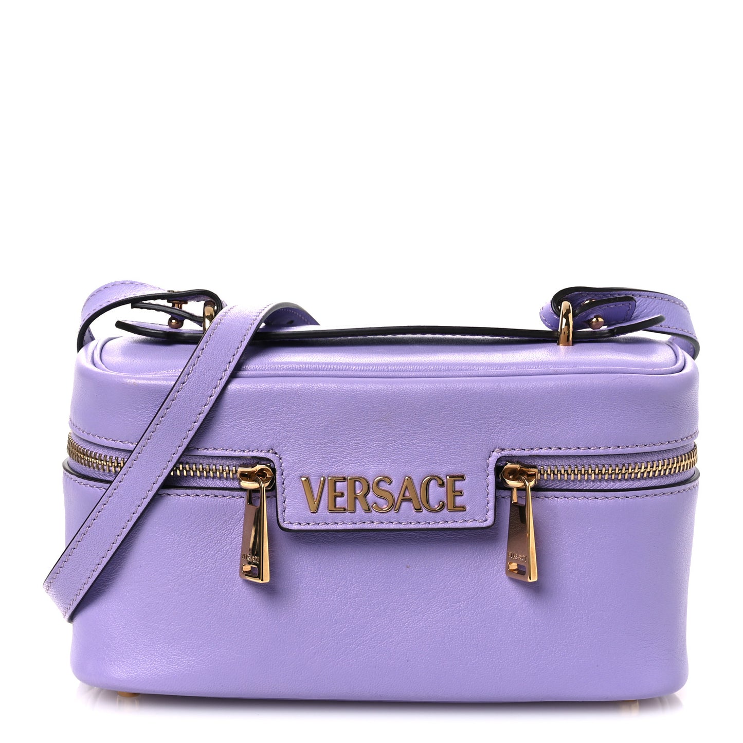 Lambskin Tag Vanity Bag Lilac