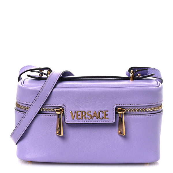 Versace Lambskin Tag Vanity Bag Lilac 1850450 – FASHIONPHILE