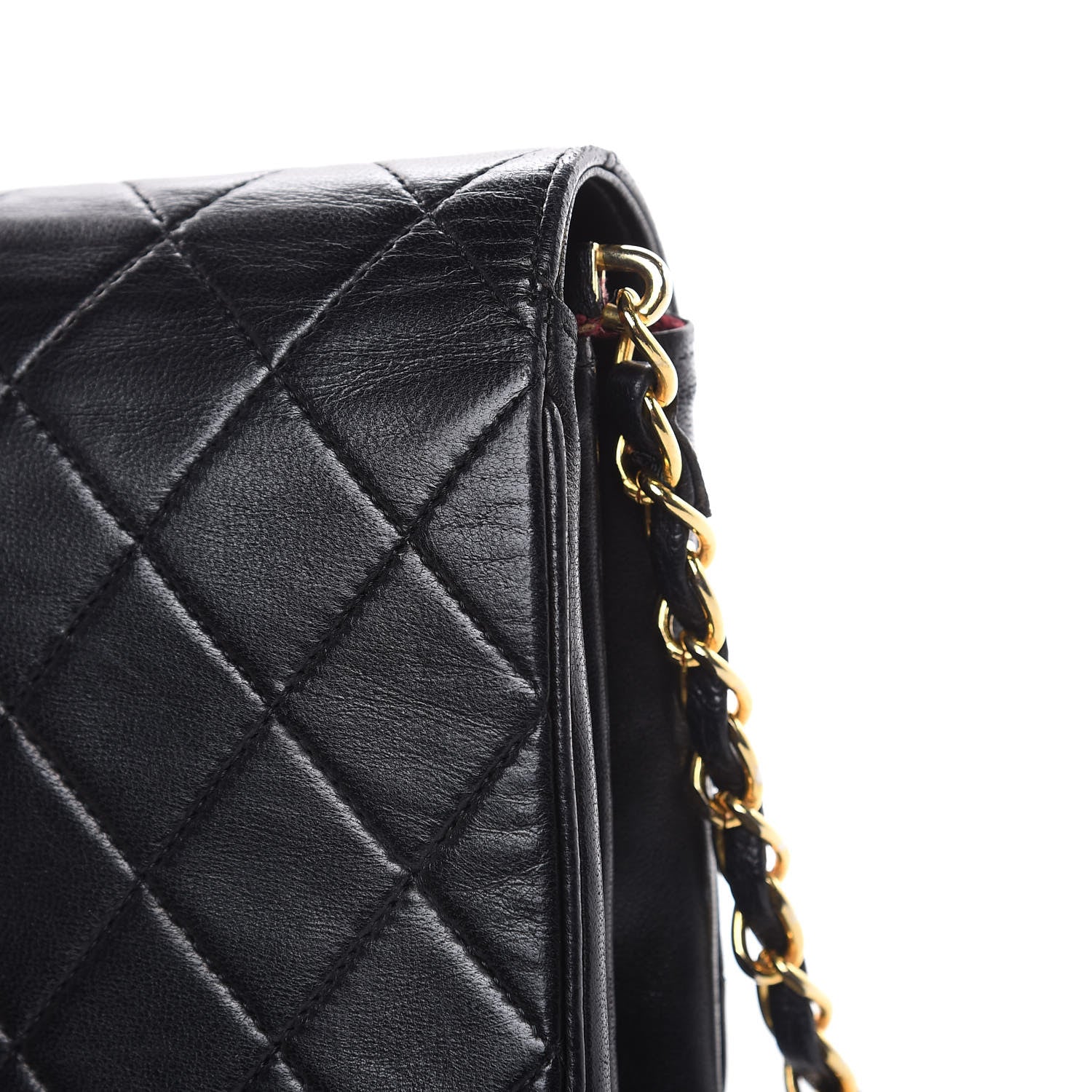 Chanel Lambskin Quilted Medium Single Flap Black 16 of 18