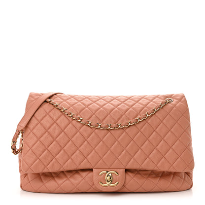 Chanel Calfskin Quilted XXL Travel Flap Bag Pink 1 of 11