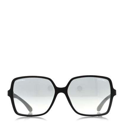 Chanel Acetate Square Sunglasses Black 2 of 7