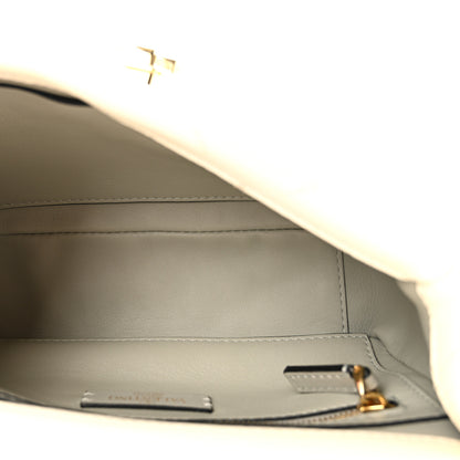 Valentino Garavani Nappa Enamel Medium Roman Stud Shoulder Bag Ivory 5 of 9