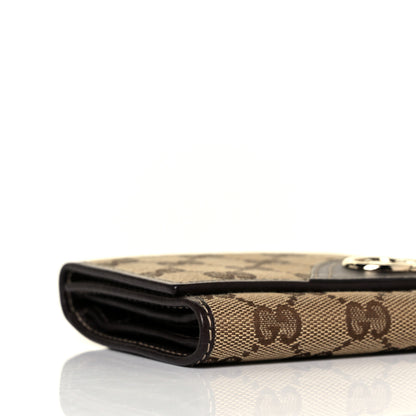 Gucci Monogram New Britt French Wallet Dark Brown 8 of 9