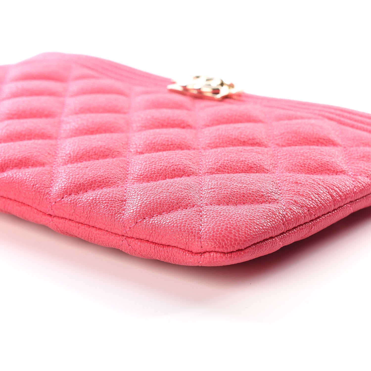Chanel Caviar Quilted Small Zipped Boy Pouch Pink 7 of 10