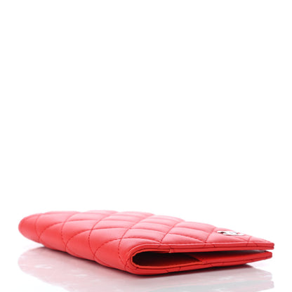 Chanel Lambskin Quilted Passport Holder Red 4 of 9