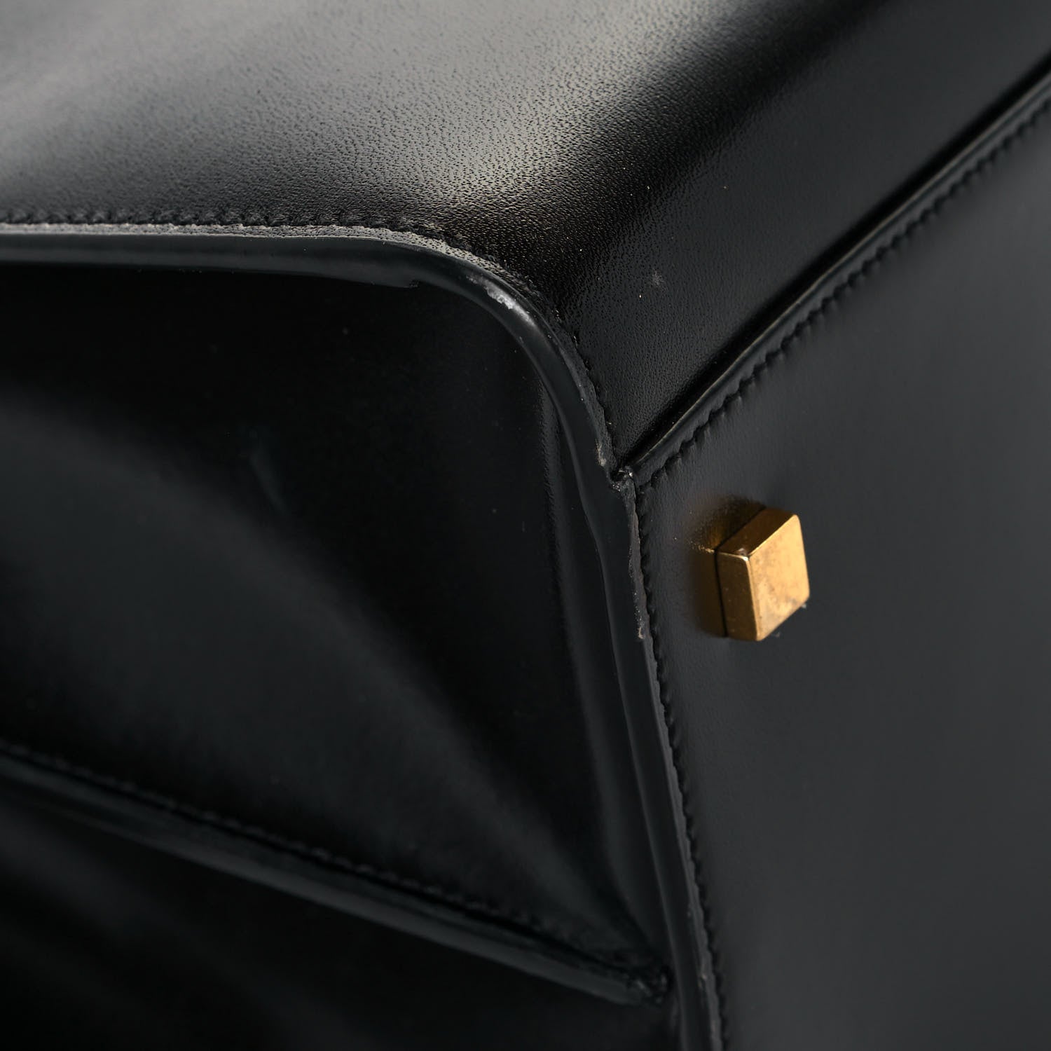 Saint Laurent Shiny Calfskin Large Uptown Tote Black 7 of 15