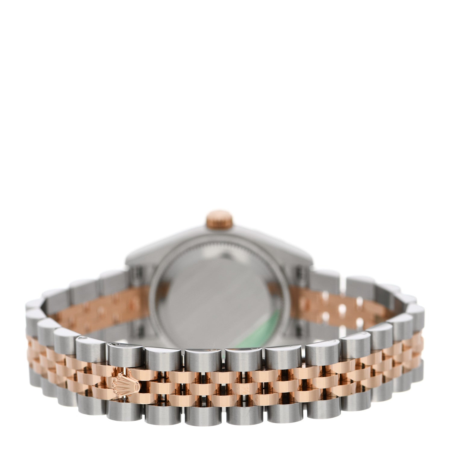Rolex Stainless Steel 18K Everose Gold Diamond 26mm Oyster Perpetual Datejust Watch Black Jubilee 179171 3 of 5