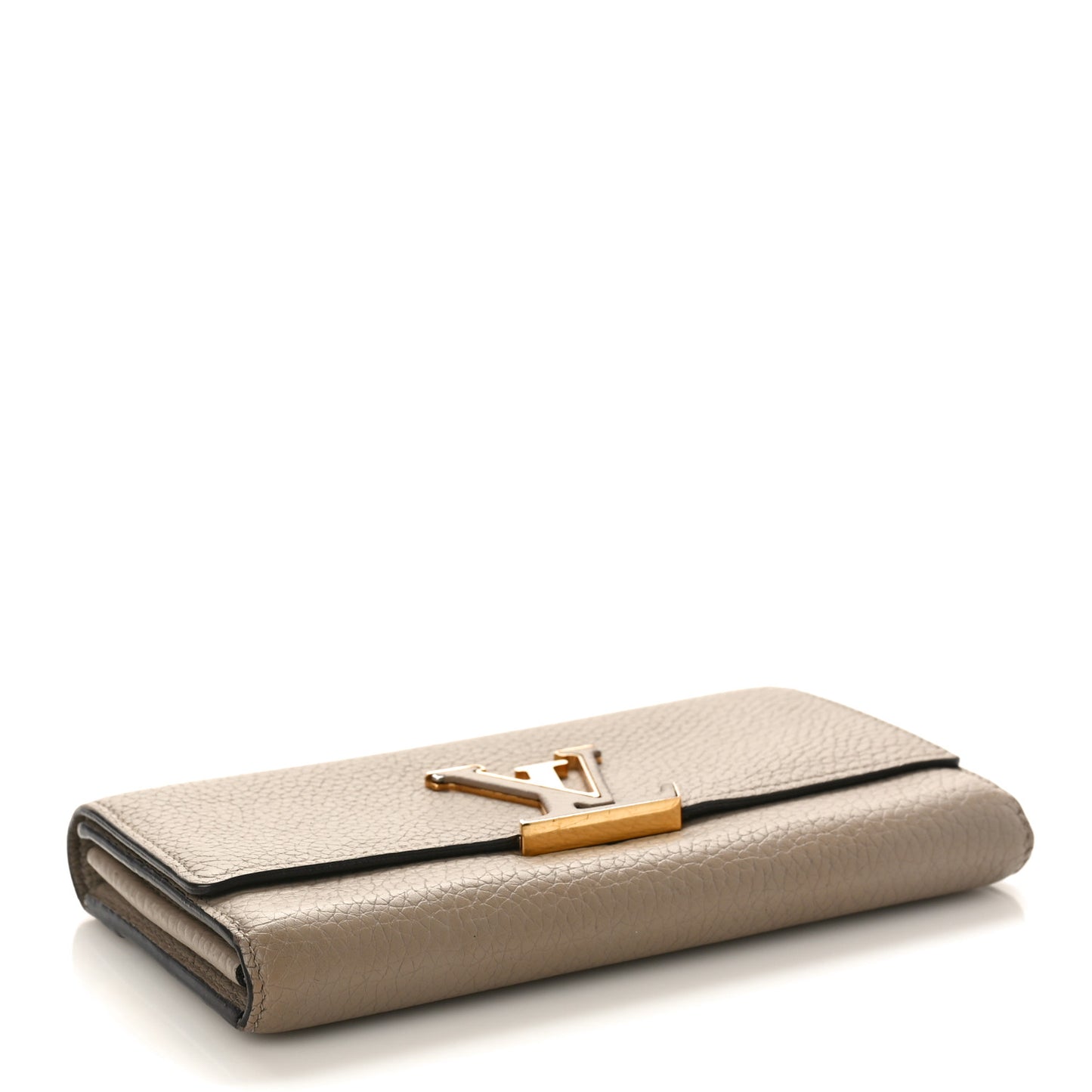 Taurillon Capucines Wallet Galet