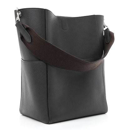 Celine Soft Grained Calfskin Sangle Bucket Bag Anthracite 3 of 8