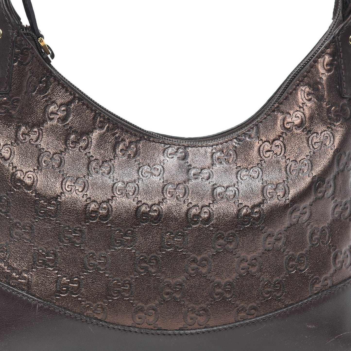Guccissima Small Hobo Bronze