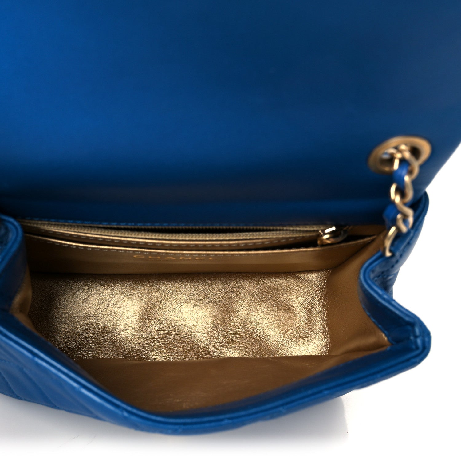 Chanel Lambskin Quilted Mini Pearl Crush Flap Blue 5 of 11