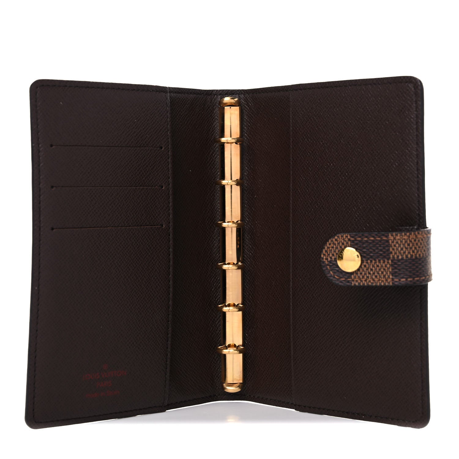 Louis Vuitton Damier Ebene Small Ring Agenda Cover 5 of 9
