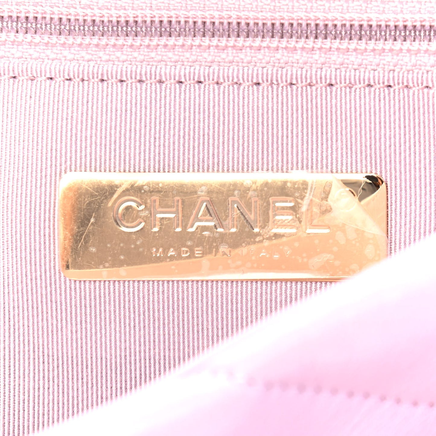 Lambskin Quilted Medium Chanel 19 Flap Light Pink