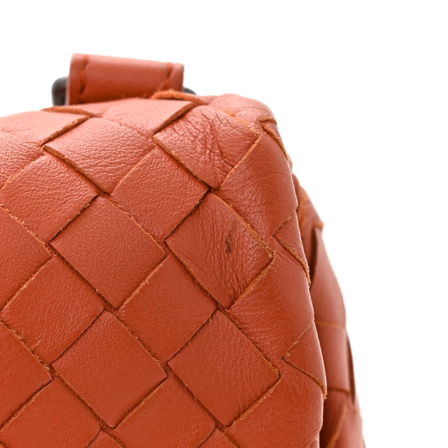 Bottega Veneta Nappa Intrecciato Baby Olimpia Shoulder Bag Orange 13 of 14
