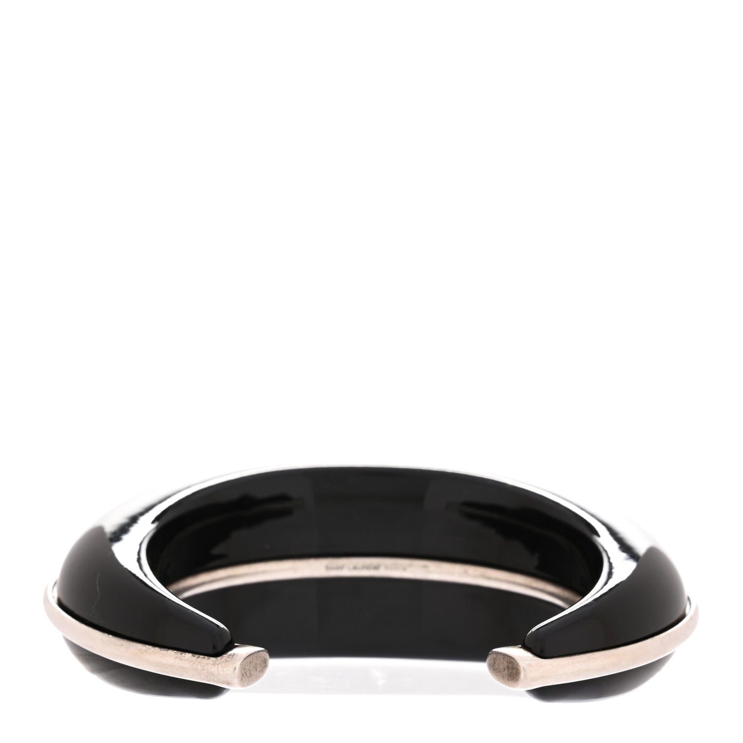 Brass Dome Bracelet M Black Silver