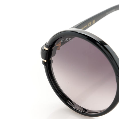 Gucci Acetate Round Sunglasses GG 1067/S Black 7 of 8