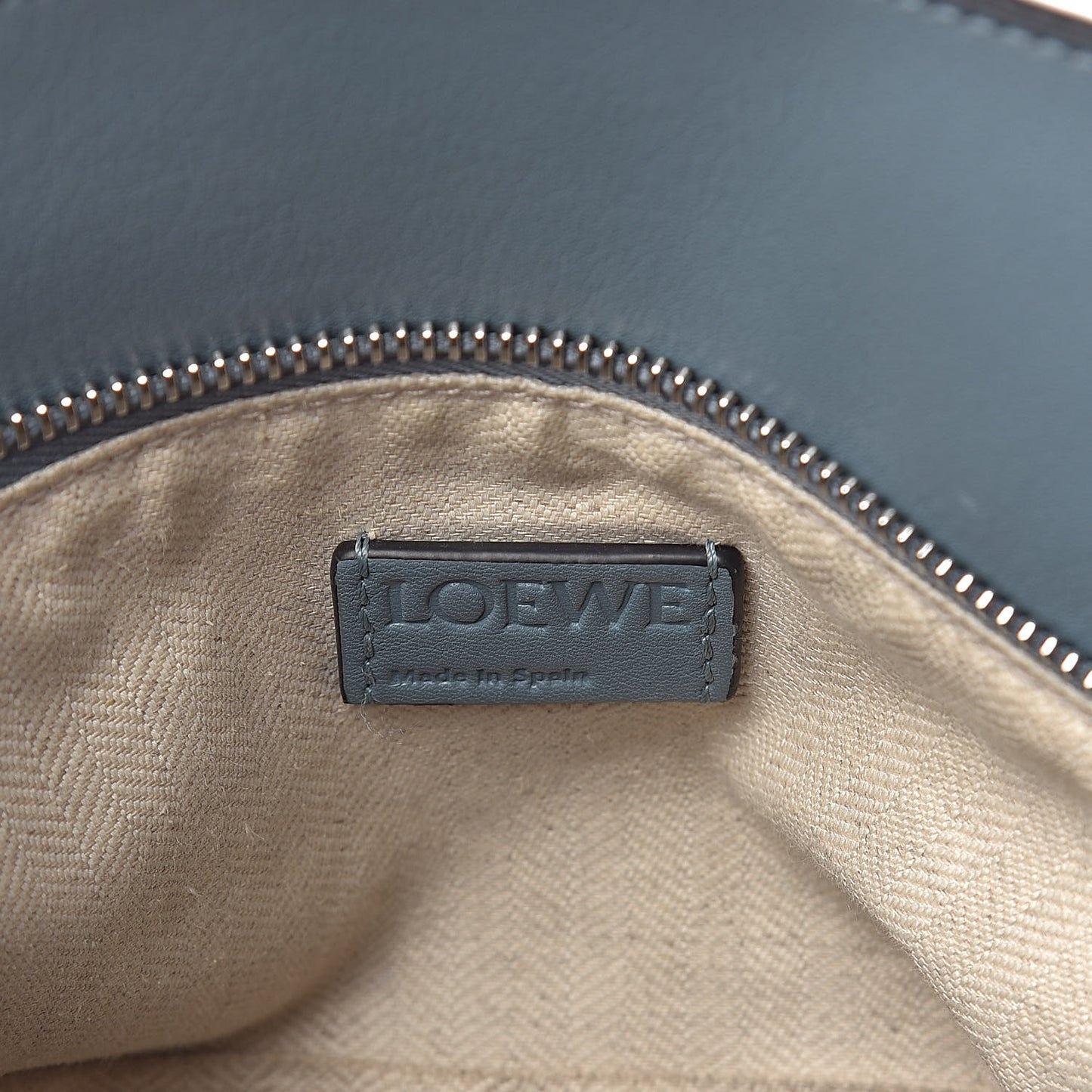 Calfskin Medium Puzzle Bag Stone Blue