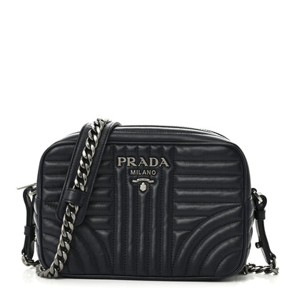 Prada Soft Calfskin Diagramme Camera Bag Baltico 1 of 10
