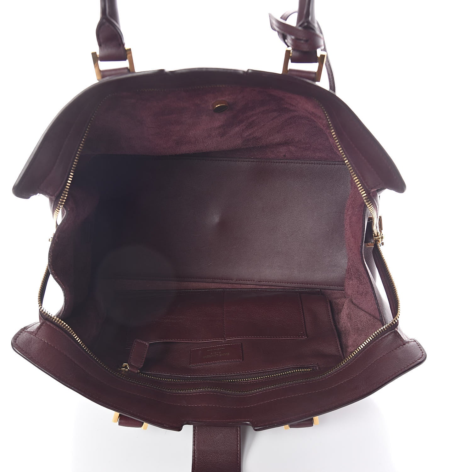 Saint Laurent Calfskin Medium Classic Y Cabas Bordeaux 5 of 9