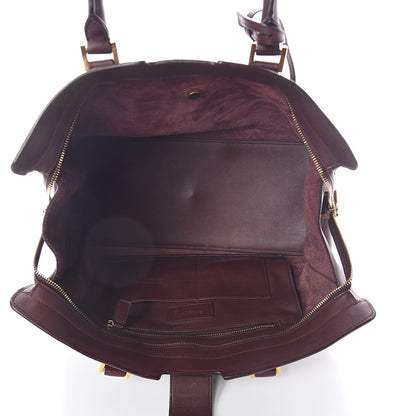 Saint Laurent Calfskin Medium Classic Y Cabas Bordeaux 5 of 9
