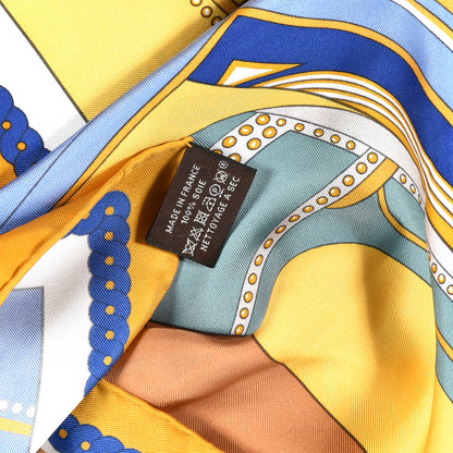 Hermes Silk La Berline Bayadere Scarf 90 5 of 7