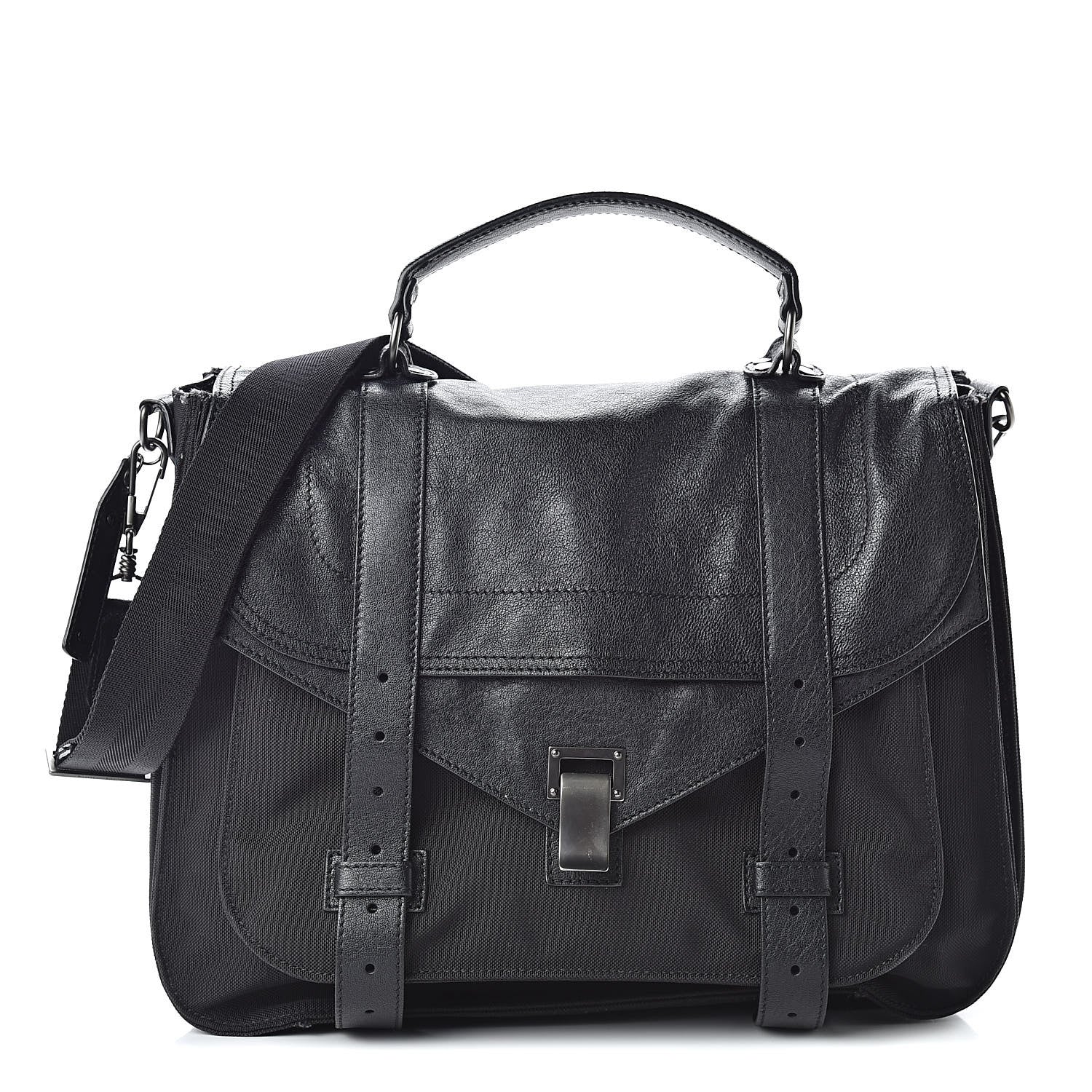 Proenza Schouler Lambskin PS1 Extra Large Satchel Black 1 of 18