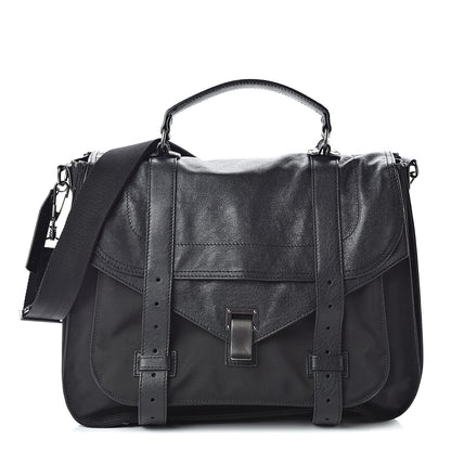 Proenza Schouler Lambskin PS1 Extra Large Satchel Black 1 of 18