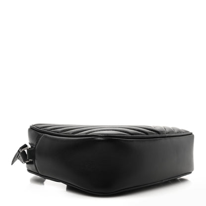 Saint Laurent Calfskin Matelasse Monogram Lou Camera Bag Black 4 of 10