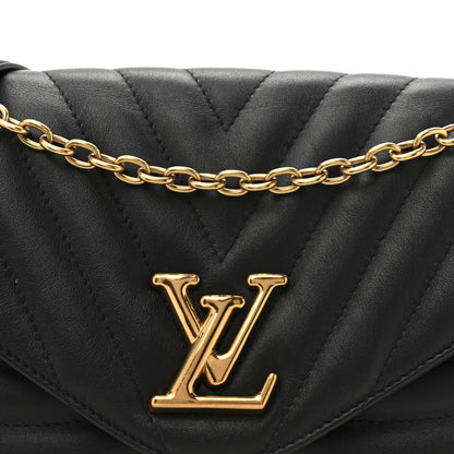 Louis Vuitton Calfskin LV New Wave Chain Bag GM Black 7 of 11
