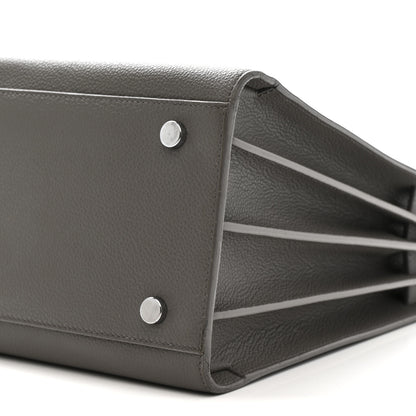 Saint Laurent Grained Calfskin Small Sac De Jour Fog 10 of 19
