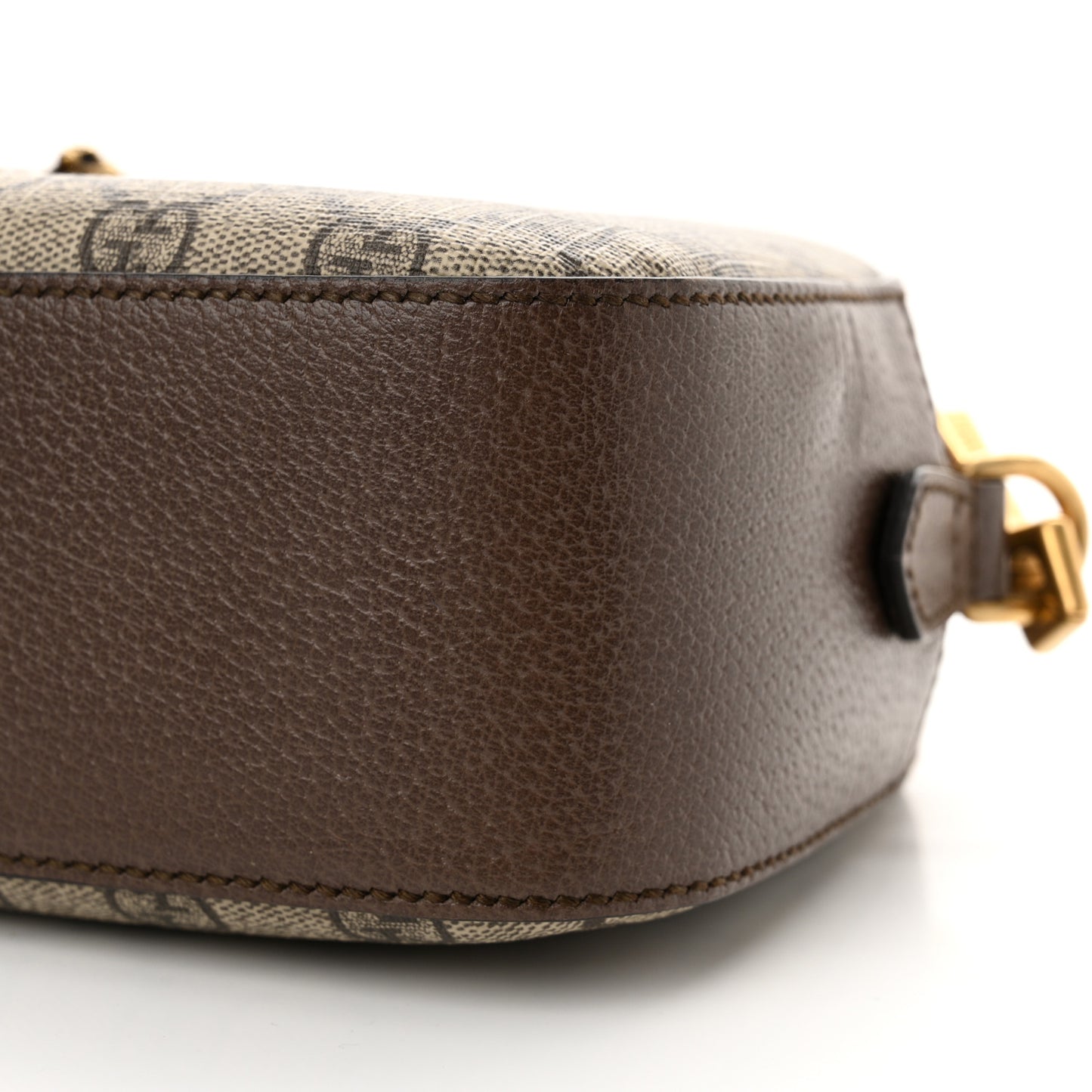 GG Supreme Monogram Web Neo Vintage Shoulder Bag Beige New Acero Crop