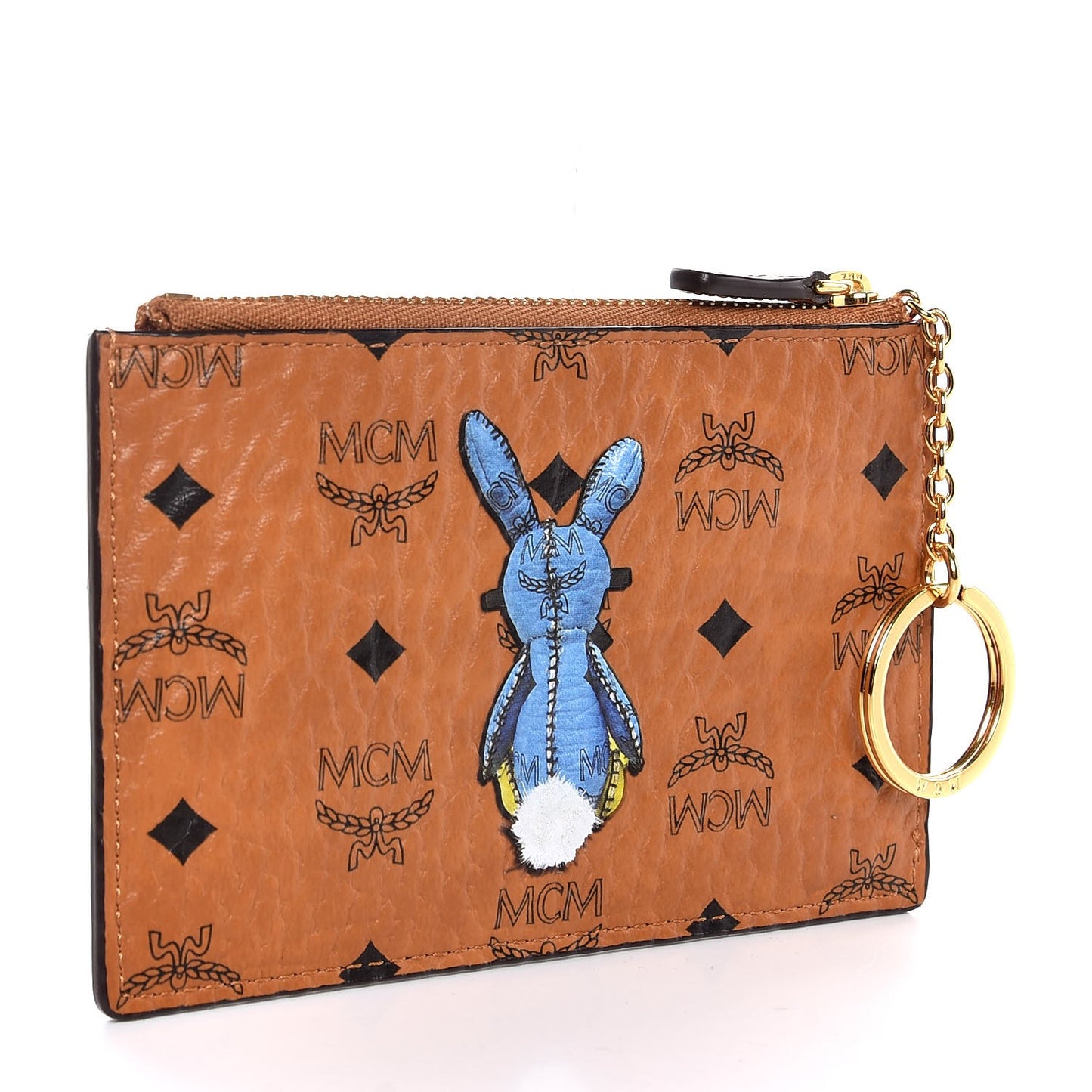 Visetos Rabbit Key Pouch Cognac