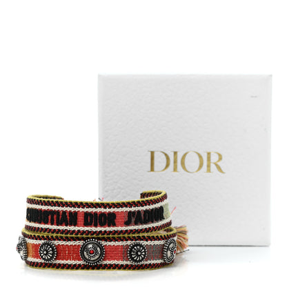 Christian Dior Woven Cotton J'Adior Friendship Bracelet Set 4 of 4