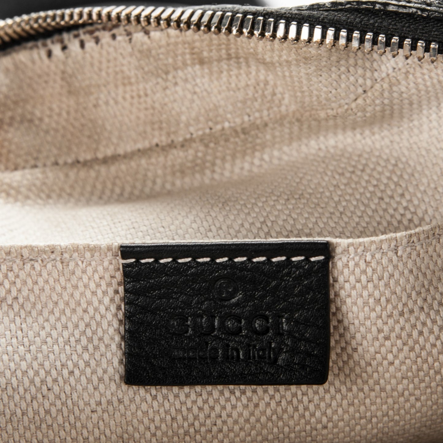 Pebbled Calfskin Small Soho Disco Bag Black