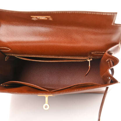 Hermes Courchevel Kelly Sellier 32 Gold 5 of 14