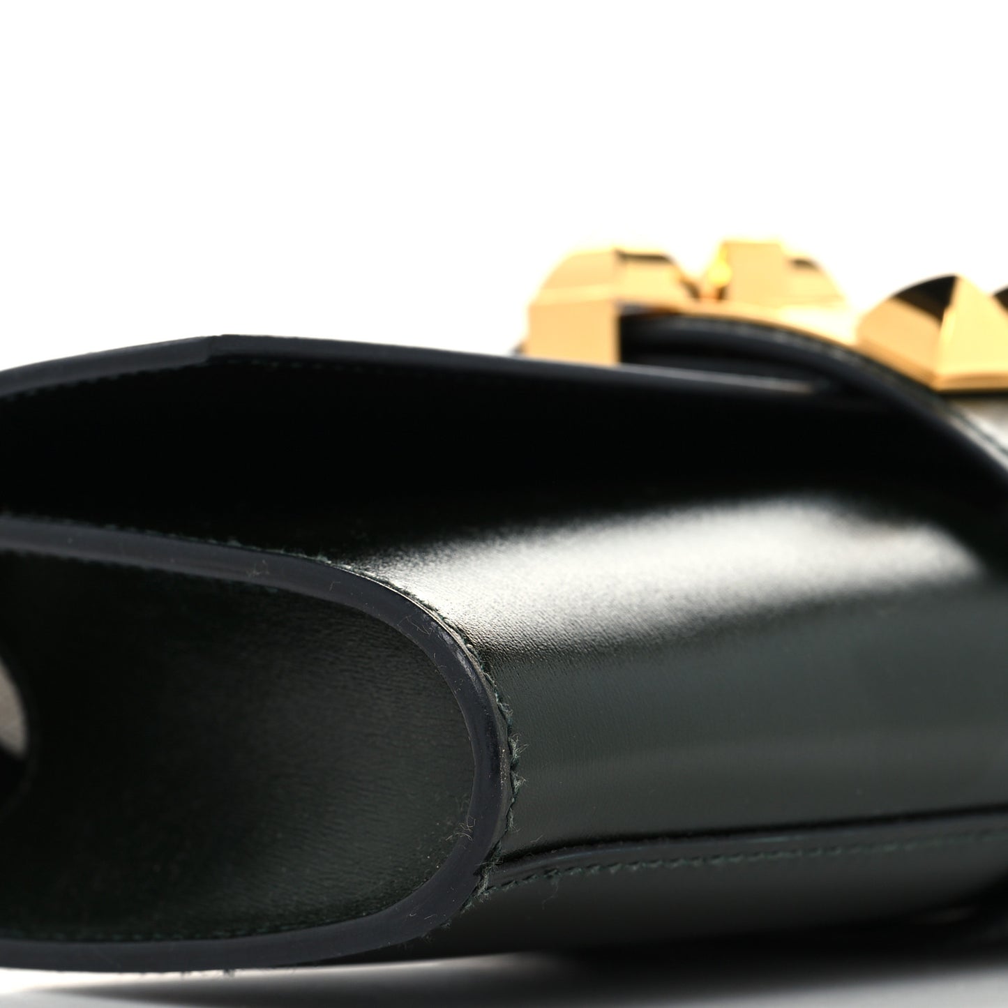 Tadelakt Medor 23 Clutch Vert Fonce