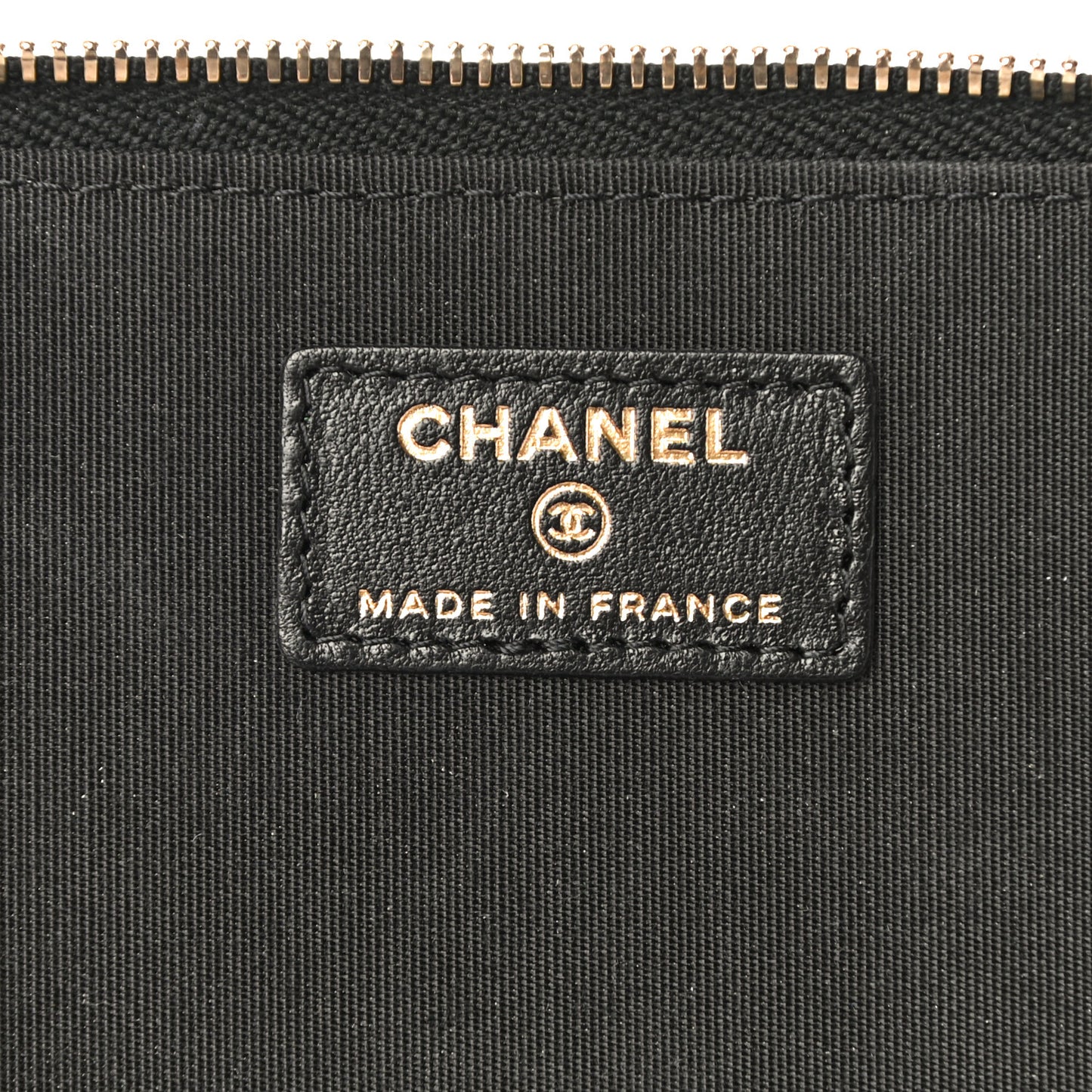 Lambskin Quilted Small Top Handle Vanity Case With Chain Black