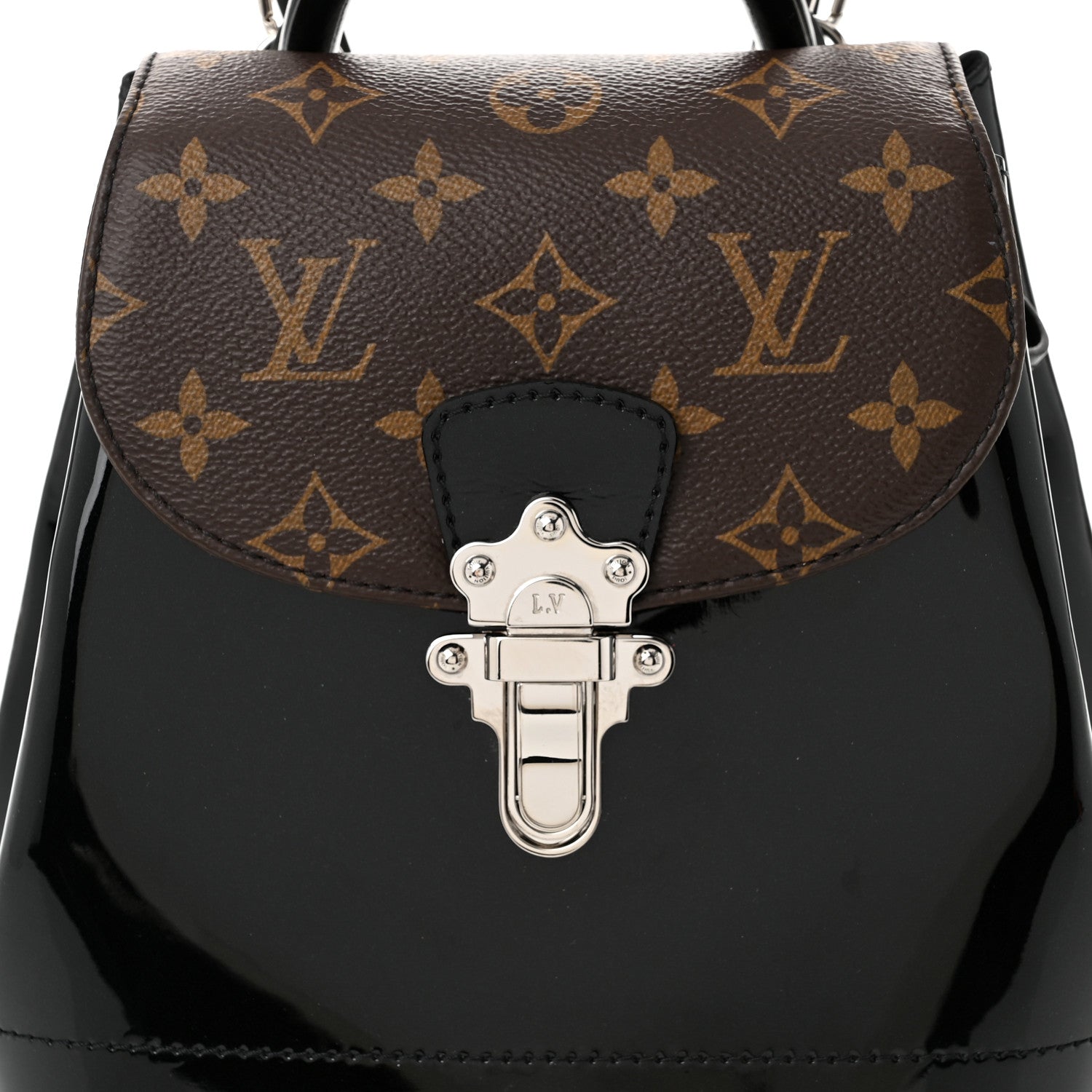 Louis Vuitton Patent Monogram Hot Springs Backpack Black 8 of 10