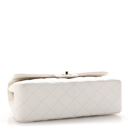 Chanel Caviar Quilted Jumbo Double Flap White 4 of 10