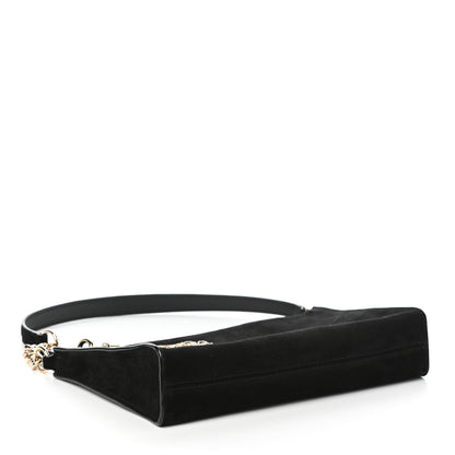 Jimmy Choo Suede Callie Mini Hobo Black 4 of 9