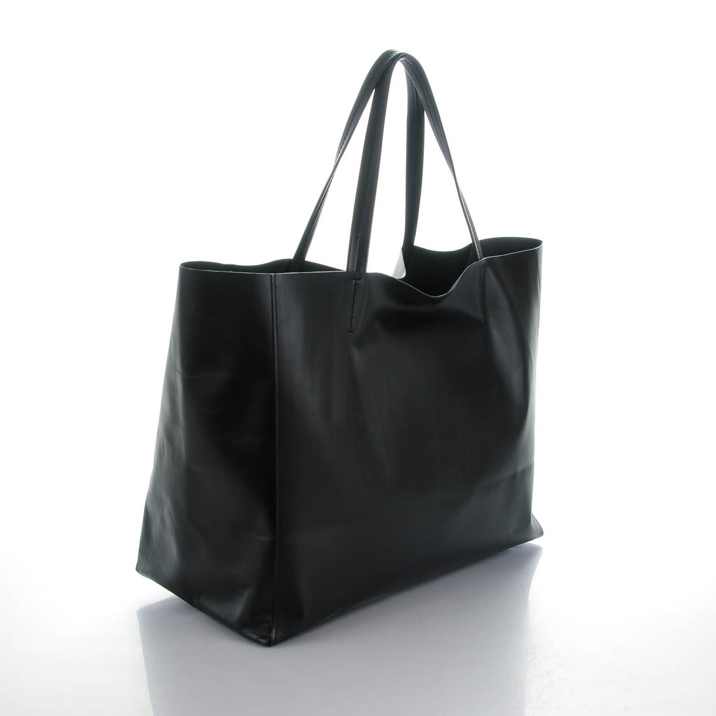 Lambskin Horizontal Cabas Black