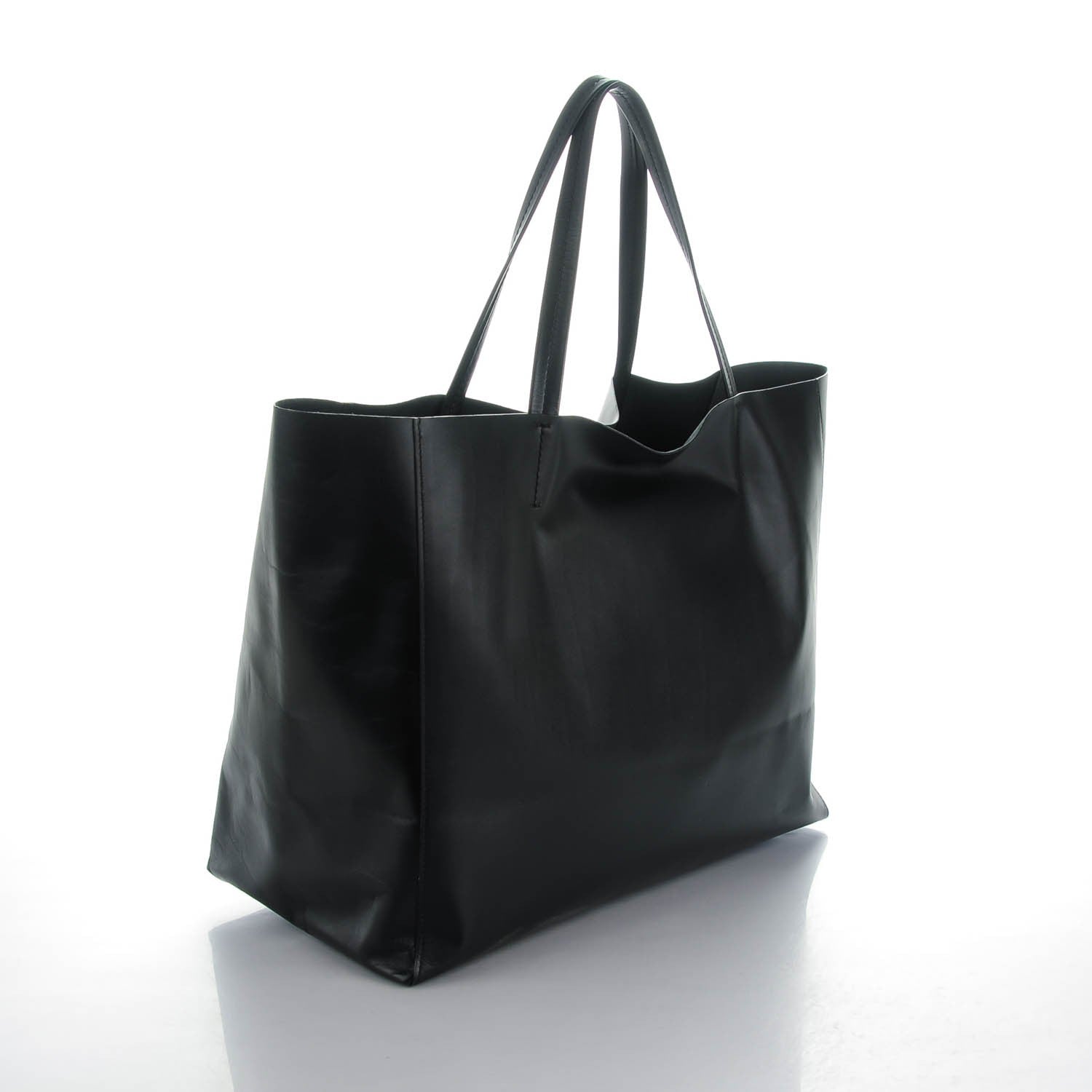 Celine Lambskin Horizontal Cabas Black 3 of 6